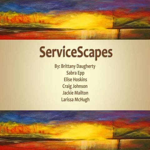 MKT 366- Servicescapes