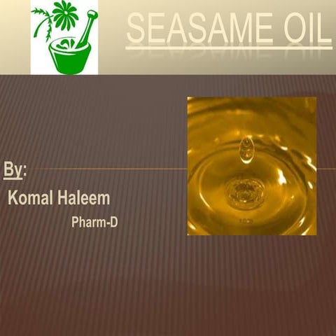 Sesame oil