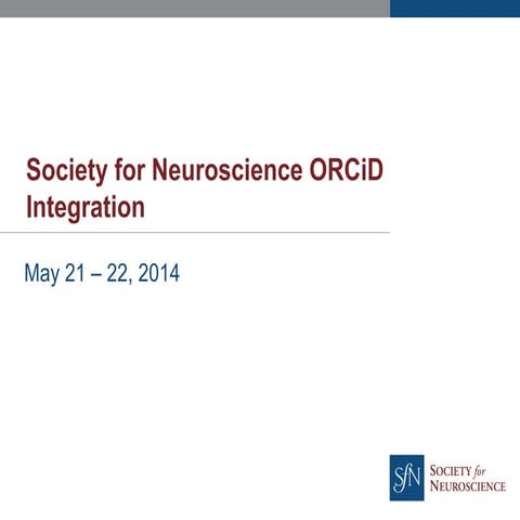 Society for Neuroscience ORCID Integration