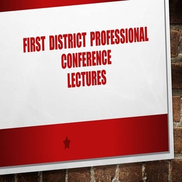 Final Sir Tony - District  Professional  Conference.pptx