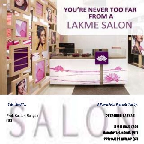 Lakme Salon Service Marketing
