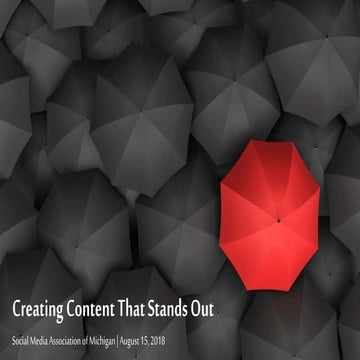 Creating Content That Stands Out