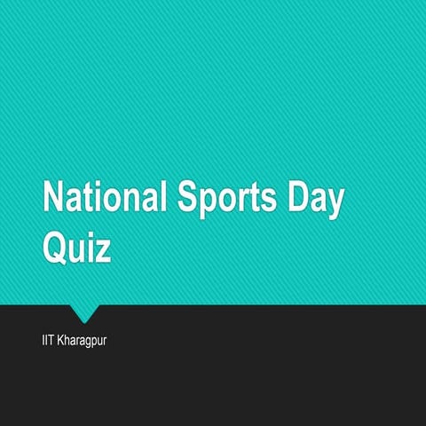 National Sports Day Quiz - Finals
