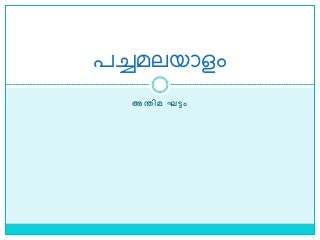 Pachamalyalam 