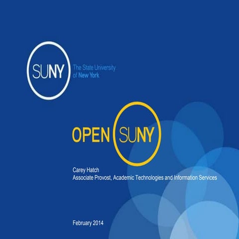 Carey Hatch - Open SUNY update