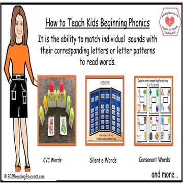 How to Teach Kids Beginning Phonics Skills