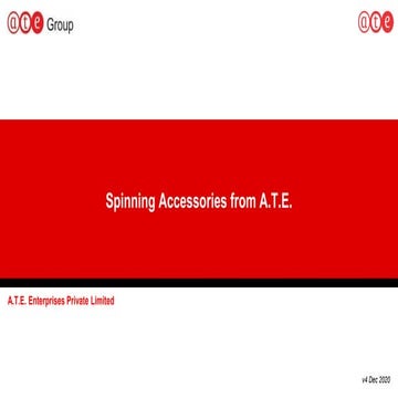 Spinning Accessories from A.T.E.