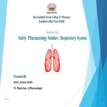 Safety Pharmacology: Respiratory System  