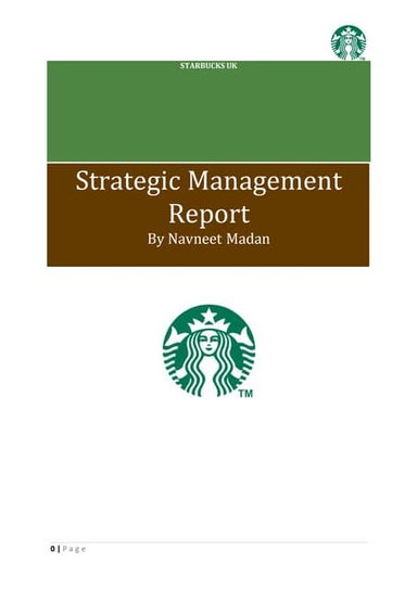 Starbucks Strategic Analysis