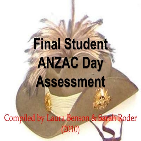 Final student anzac day assessment