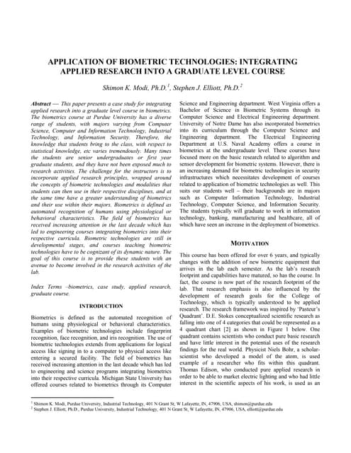 Biometrics biometrics biometrics dissertation research thesis
