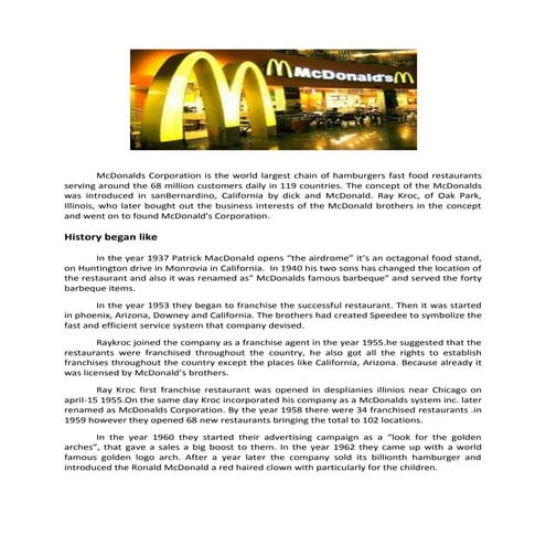 McDonalds  the Indian Way