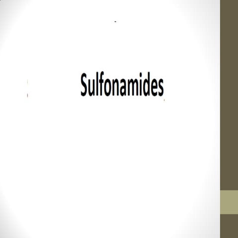 Final sulphonamides