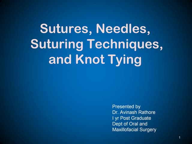 Different Types of Sutures