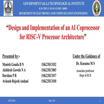 Design and Implementation of an AI Coprocessor for RISC-V Architecture ...