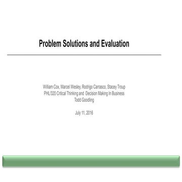 PHL/320 Week 4 Group Paper