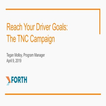 Reach Your Driver Goals: The TNC Campaign by Tegan Molloy | PPTX ...
