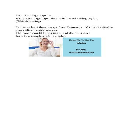 Final Ten Page Paper –Write a ten page paper on one of the followi.docx