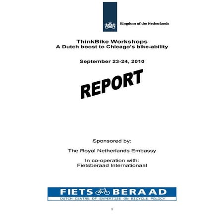 Final report ThinkBike Chicago 2010