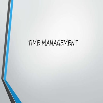 Time Management