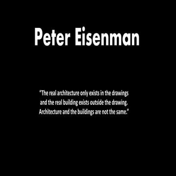 PETER EISENMAN