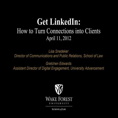 Get LinkedIn: How to Turn Connections into Clients