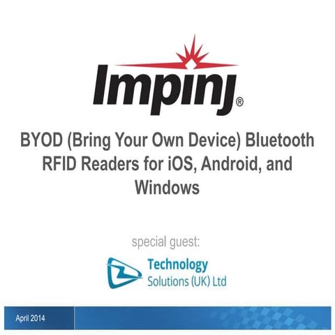 BYOD (Bring Your Own Device) Bluetooth RFID REaders for iOS, Android, and Win...