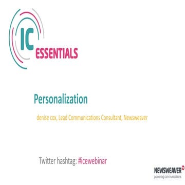Internal Communication Essentials: Personalization
