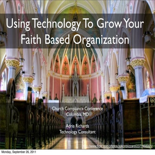 Using Technology To Grow Your Faith Based Organization