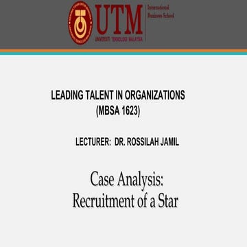 Recruitment of a Star