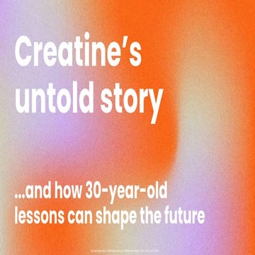 Creatine’s Untold Story and How 30-Year-Old Lessons Can Shape the ...