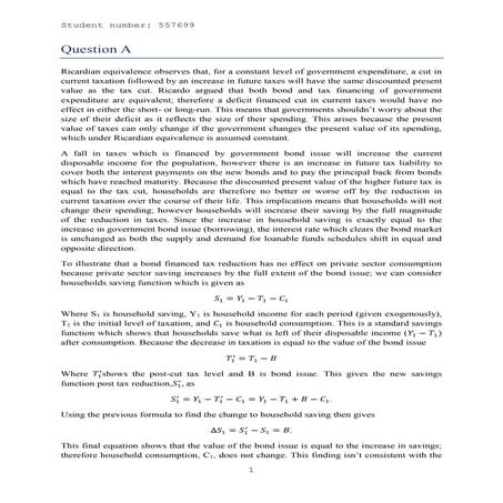 Richardian Equivalence