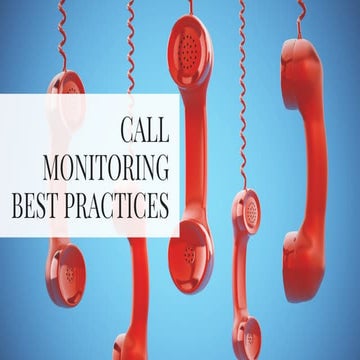 Call Monitoring - 5 Best Practices