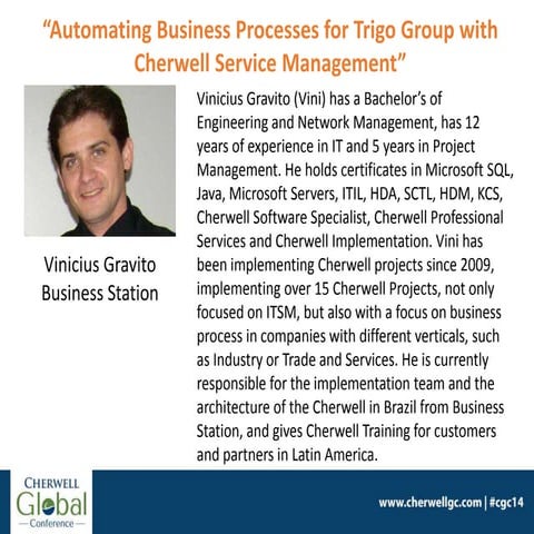 Automating Business Processes for Trigo Group with Cherwell Service Management