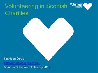 Final volunteering in scottish charities 2012