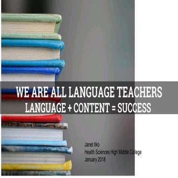 We Are All Language Teachers by Janet iIko
