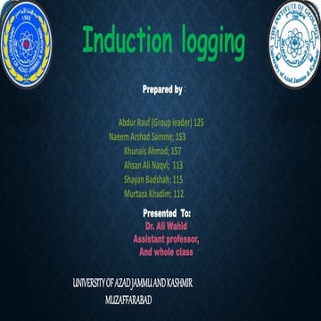 Introduction to Induction Logging 