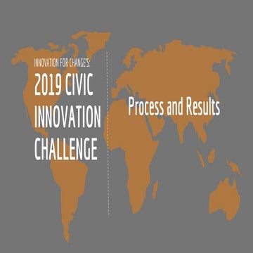 Announcement of Innovation for Change's Global Civic Innovation Challenge Win...