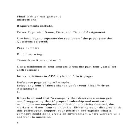 Leader Vs Manager AssignmentScenarioTed Baker Is The Presi docx