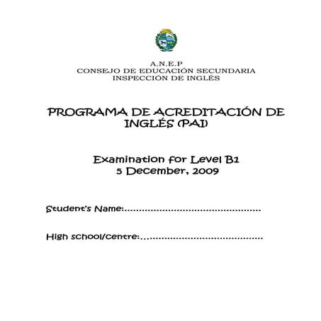 Final written exam b1 edited 2[1] 1 | PDF