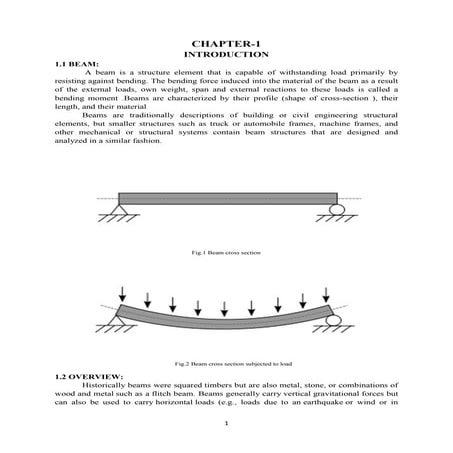 Design and analysis of cantilever beam