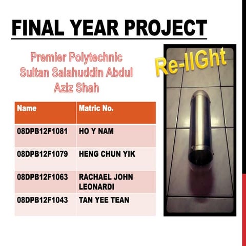 Final year project (Premier Polytechnic Sultan Salahuddin Abdul Aziz Shah)