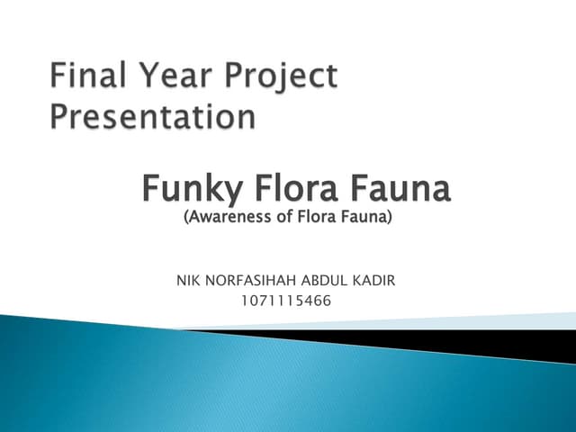 final year project presentation