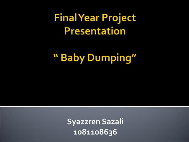 Final year project slide