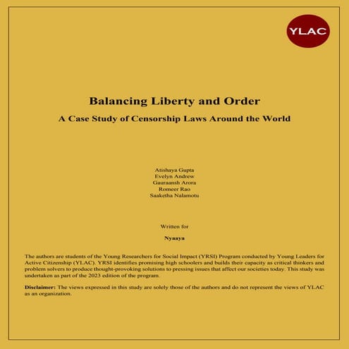 Final YRSI 2023 Brief - Nyaaya - A Case Study of Censorship Laws Around the W...