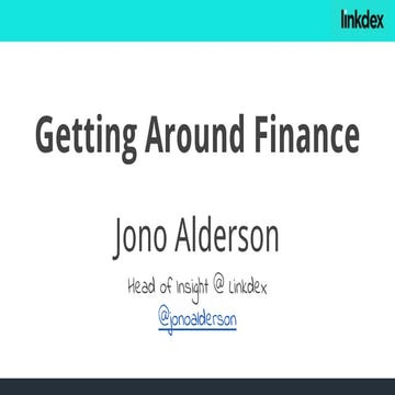 Getting Around Finance - Keyword Research & Tagging