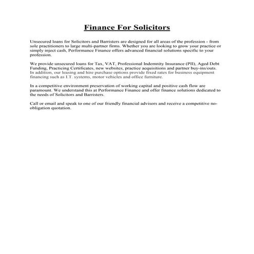 Finance for-solicitors