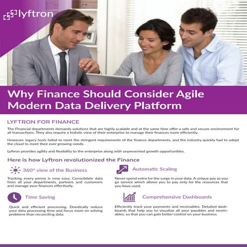 Why Finance Should Consider Agile Modern Data Delivery Platform