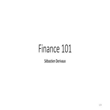 Finance 101