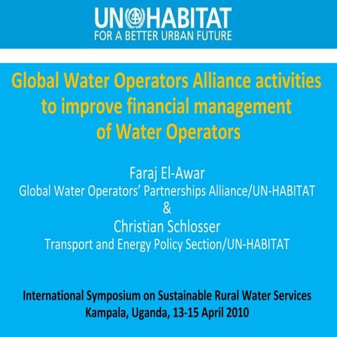 Session Finance 4b - Faraj El-awar and Christian Schlosser un-habitat  (pptmi...